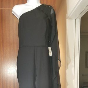 NWT Adrianna Papell Cape Jumpsuit sz 14
